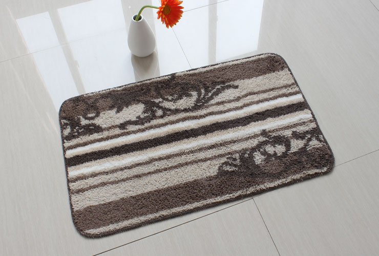 
                                        屋尔美 喜庆色彩地毯门垫地垫 粉色藤叶 50*80cm                