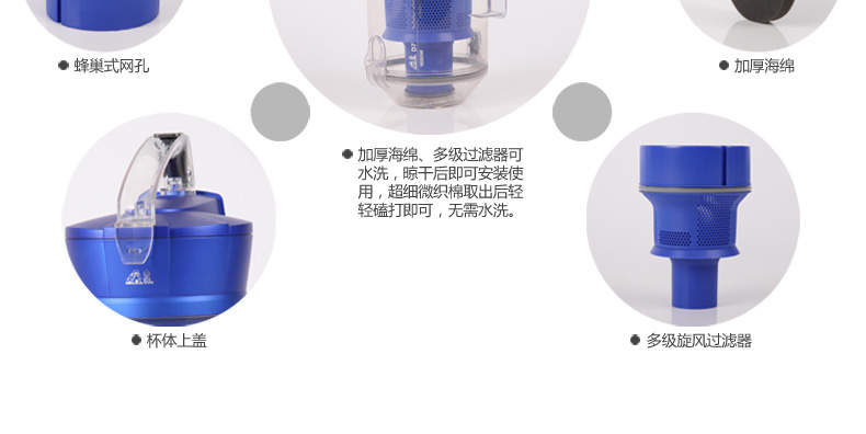小狗（puppy）迷你无耗材除螨家用吸尘器 D7