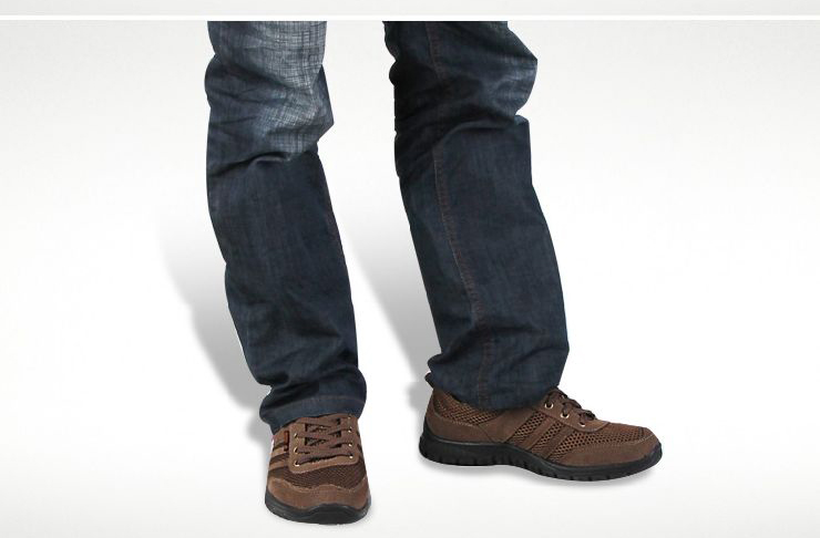 双十二全民满减宝飘(Bepure)男式牛皮反绒皮网