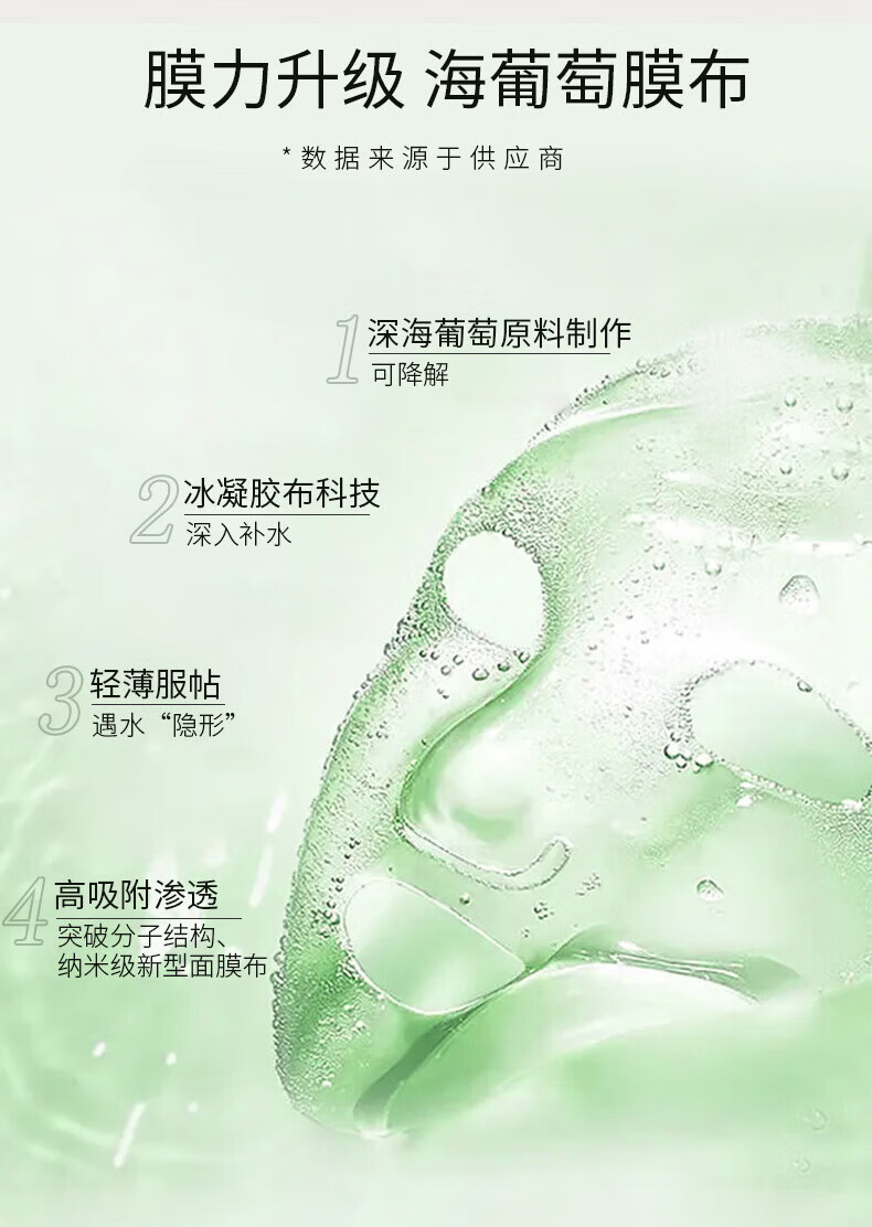 春娟黄芪舒缓水润面膜莹润补水老牌国货护肤品保湿积雪草烟酰胺 莹润补水单片装
