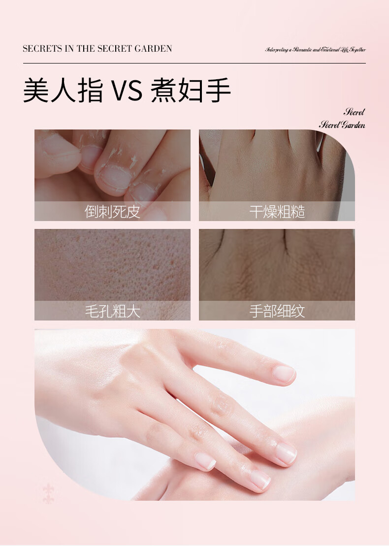 格兰玛弗兰萝西秘密花园护手手霜滋润保湿香氛护手霜玫瑰鸢尾葡萄柚护手霜 秘密花园护手霜套盒30g*3