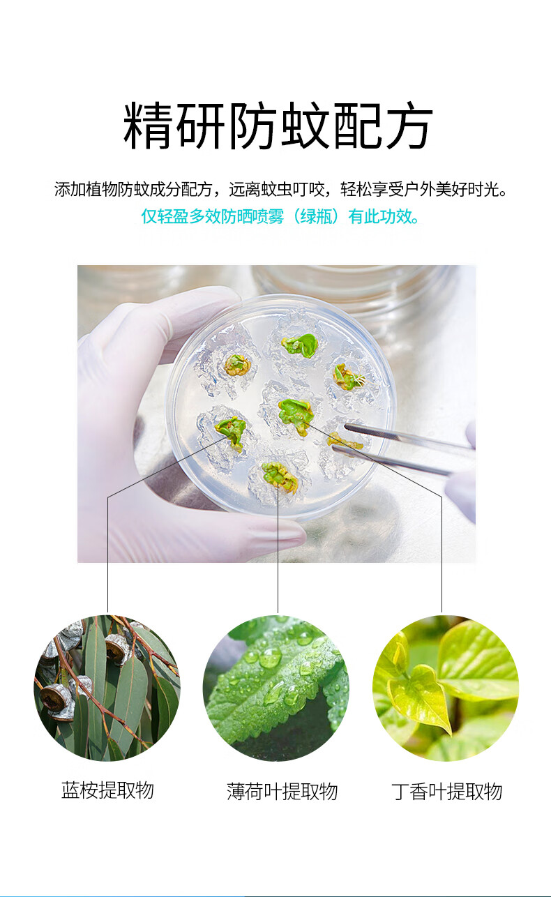 CIBIO2 泰国防晒喷雾 美白防晒喷雾脖子全身美白防水隔离男女学生军训 美白防晒喷雾SPF50+180ml