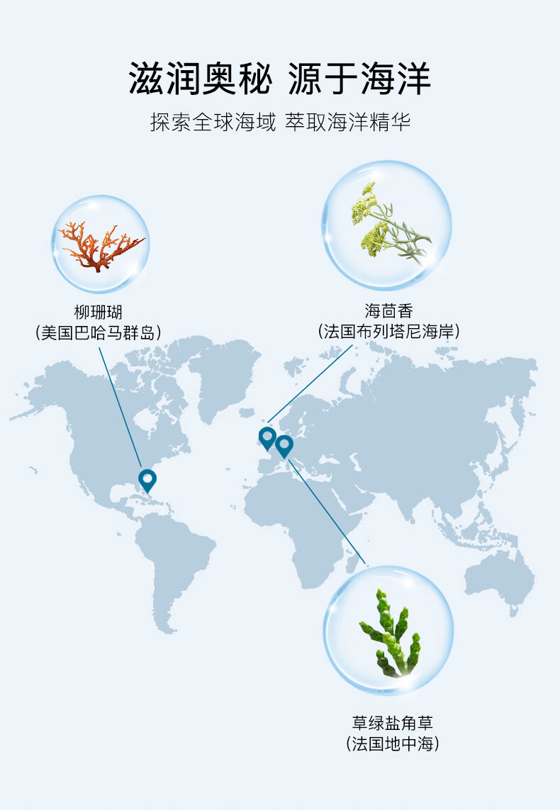 海之秘 沁润修护手部精华乳护手霜滋润霜补水保湿不油腻干燥 沁润修护手部精华乳50ml*2