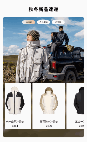 轮播里套滑动滚动