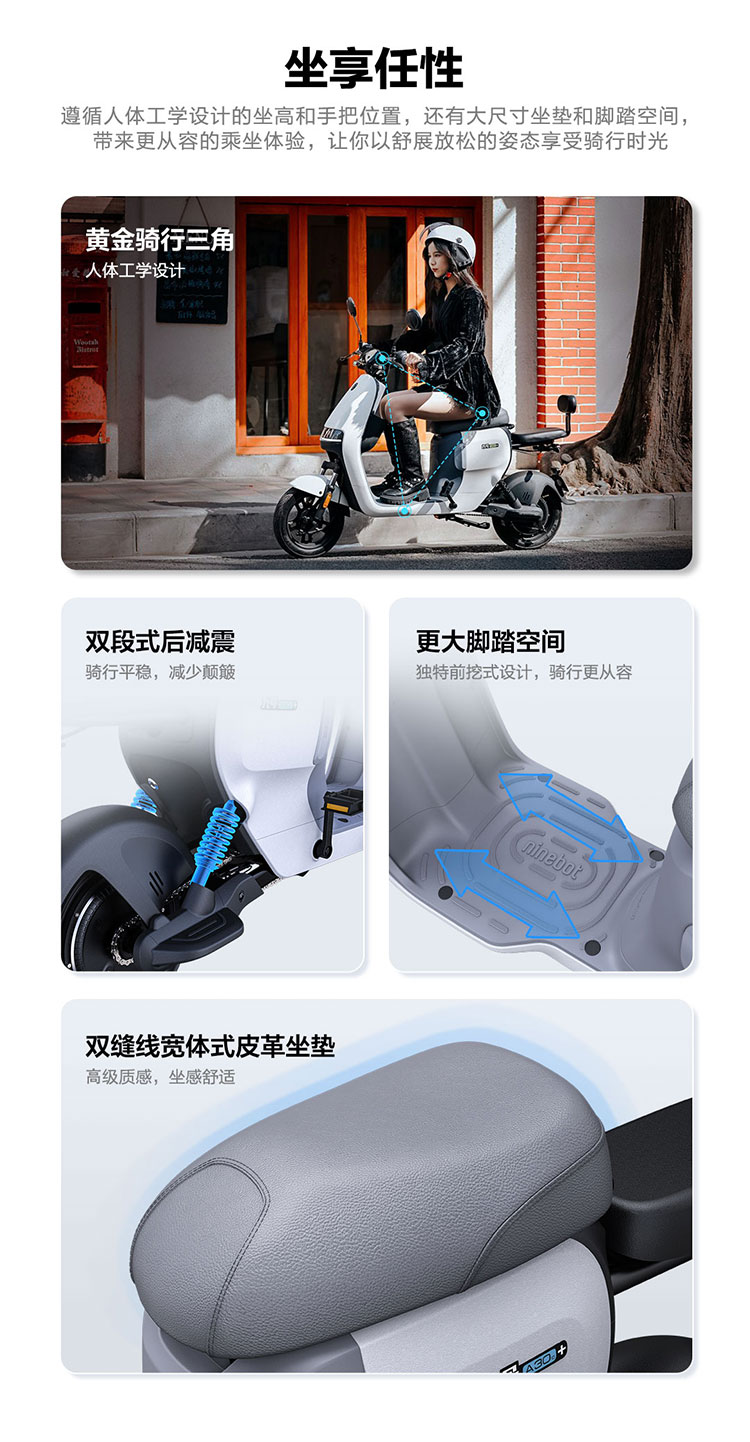 Ninebot九号电动锦鲤A30C+电动自行车【门店自提】9号真智能电动车 颜色可到门店选