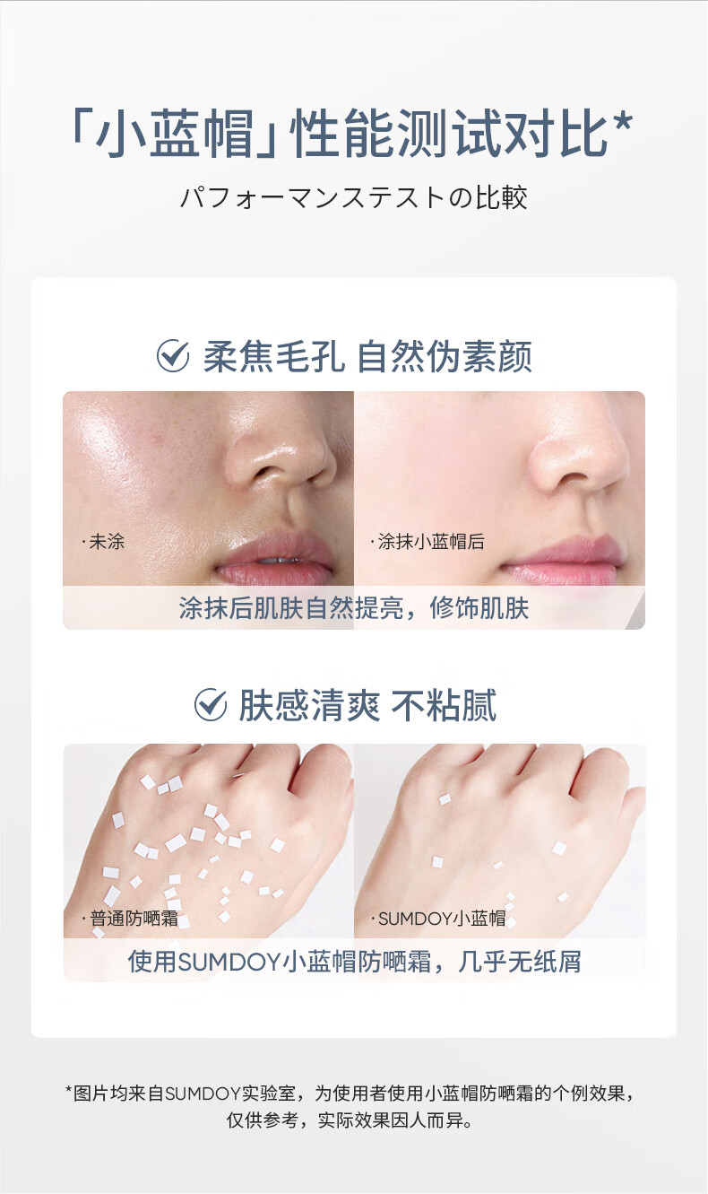 SUMDOY 日本进口隔离防晒霜儿童高倍防护养肤遮瑕防水防汗男女轻薄女士 100g（多效修复防晒霜）