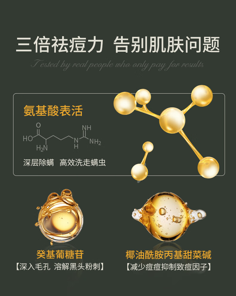 SKISGEM原装进口洗面奶除螨虫祛痘去黑头粉刺氨基酸控油男女士洁面慕斯 【灭螨清痘】洁面慕斯120ml
