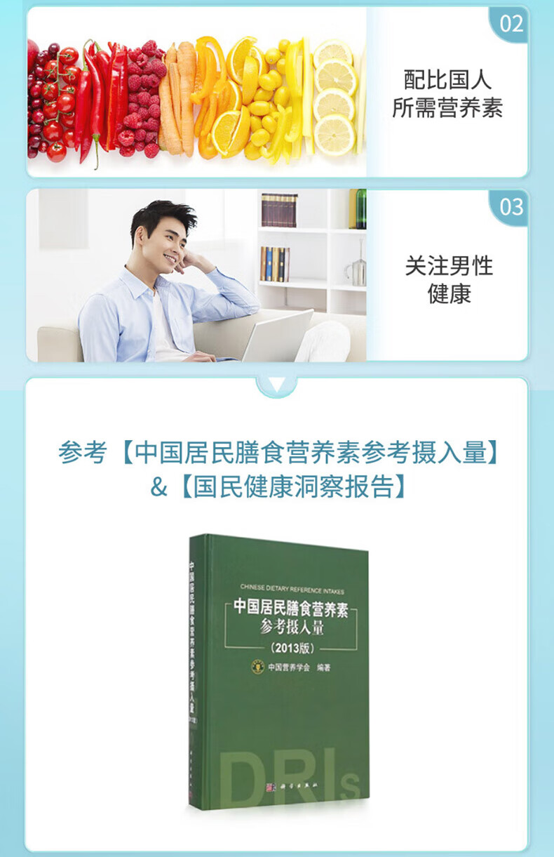 GNC健安喜 男性Vitapak每日营养维生素复合多种周期营养包男士专属充电包复合维生素多种营养 男40+ 周期装3盒(90天量)详情图片12