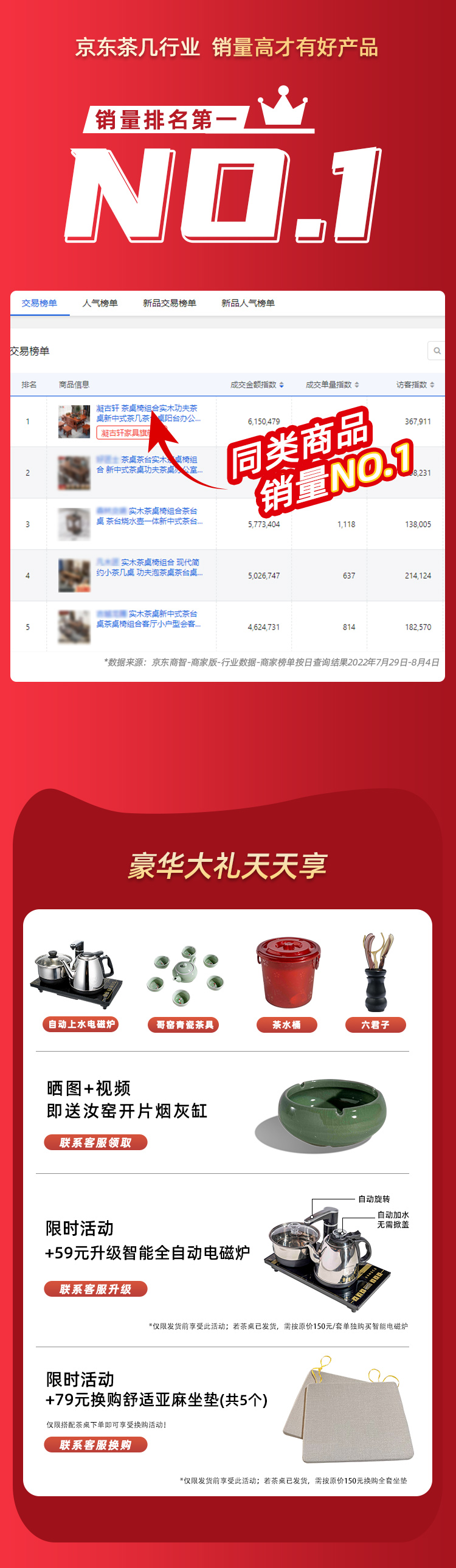 凝古轩 新中式茶桌实木茶台桌客厅小户型喝茶桌会客桌泡茶台古典功夫茶桌椅组合茶几桌 新中式博古架二组合（86%人的选择）