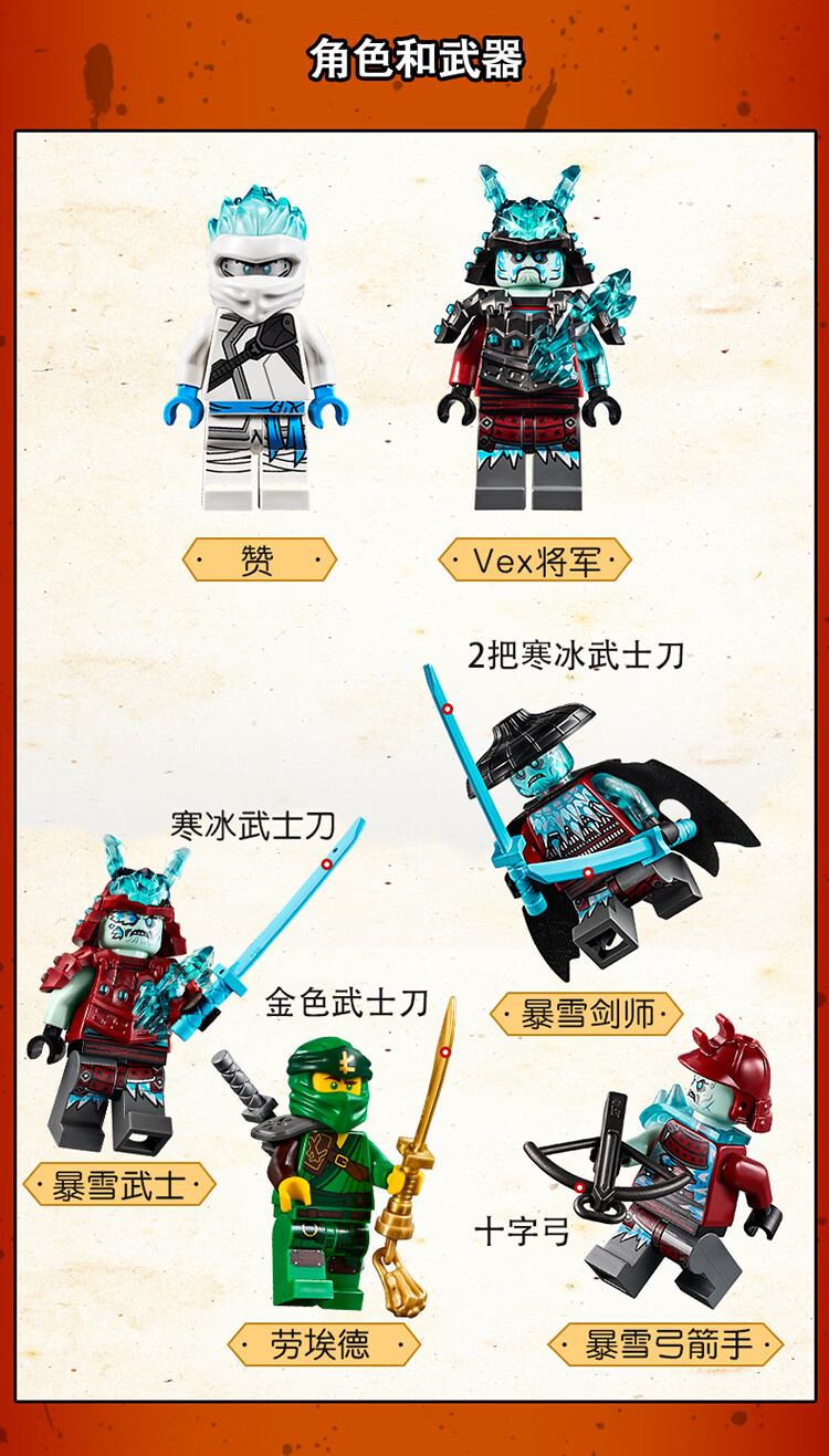 乐高(lego)积木 幻影忍者ninjago劳埃德的泰坦机甲9岁