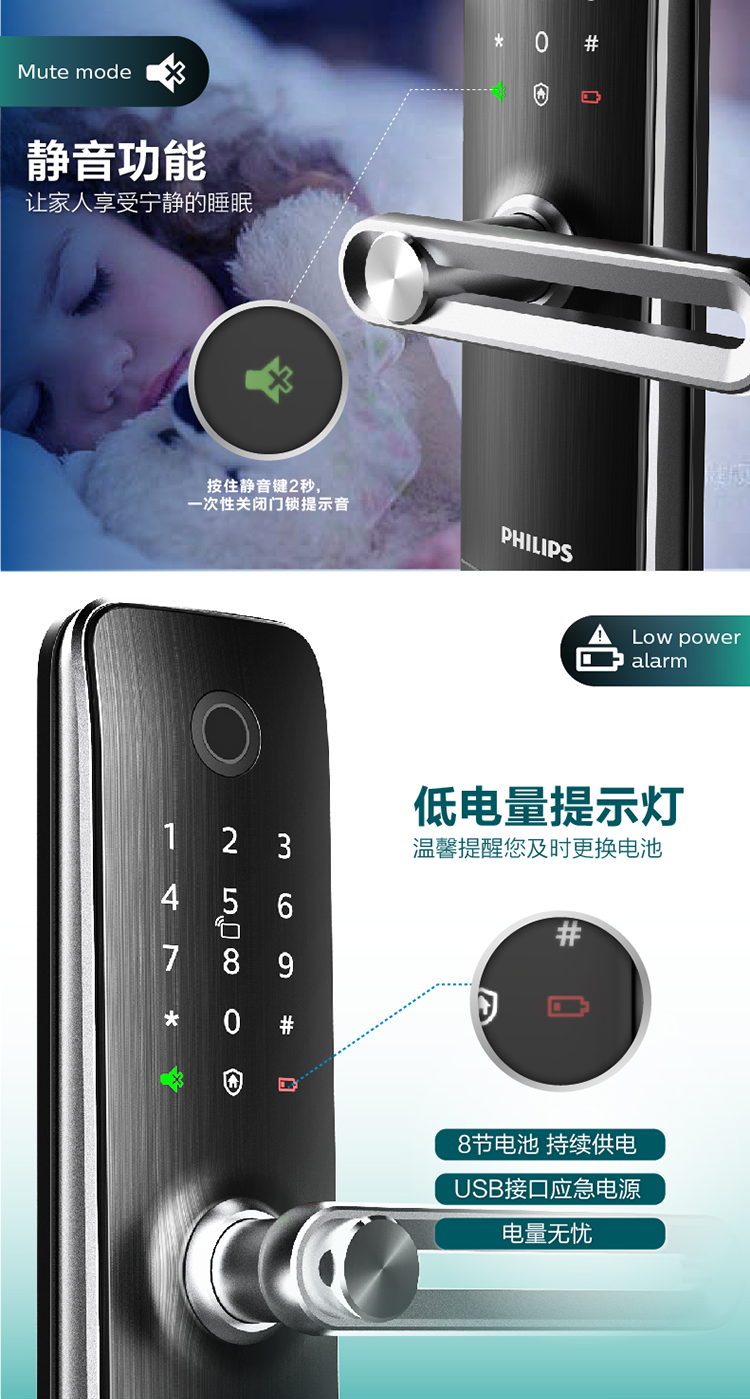 飞利浦7100智能锁评测怎么样?用后一周讲体验真相？