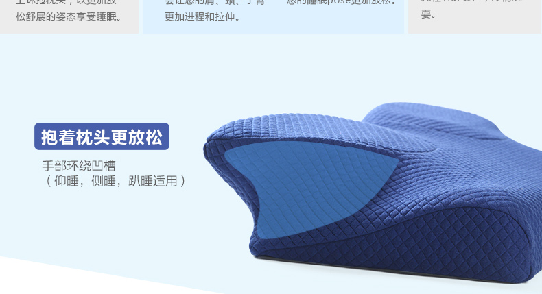 ASZUNE/艾苏恩慢回弹记忆枕头 颈椎病枕护颈枕 白色