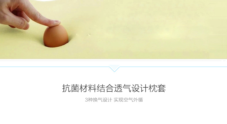 ASZUNE/艾苏恩慢回弹记忆枕头 颈椎病枕护颈枕 白色