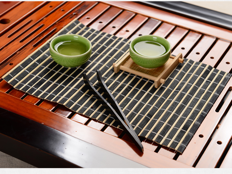 馨铭堂 画卷 青瓷开片釉茶具实木茶盘带电热炉整套功夫茶具套装