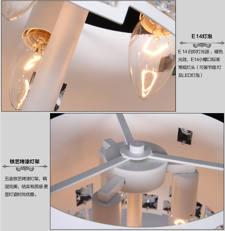 洲明翰源水晶台灯现代卧室台灯水晶装饰台灯客厅卧室灯具灯饰UHSJ209 UHSJ209不带光源