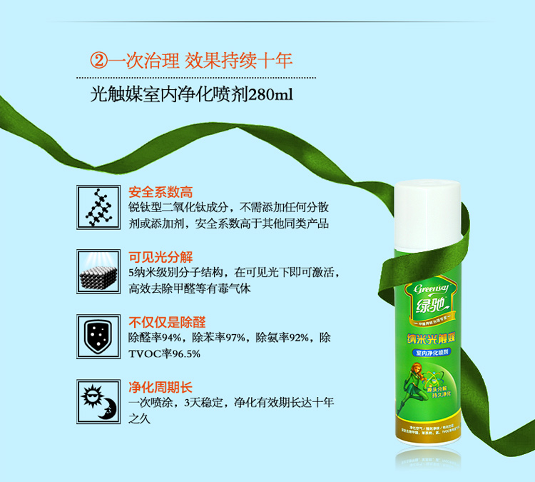 
                                                            绿驰Greensky 新办公室急入伙 迅速除甲醛除味{ 50㎡基数套餐 除醛无忧}                