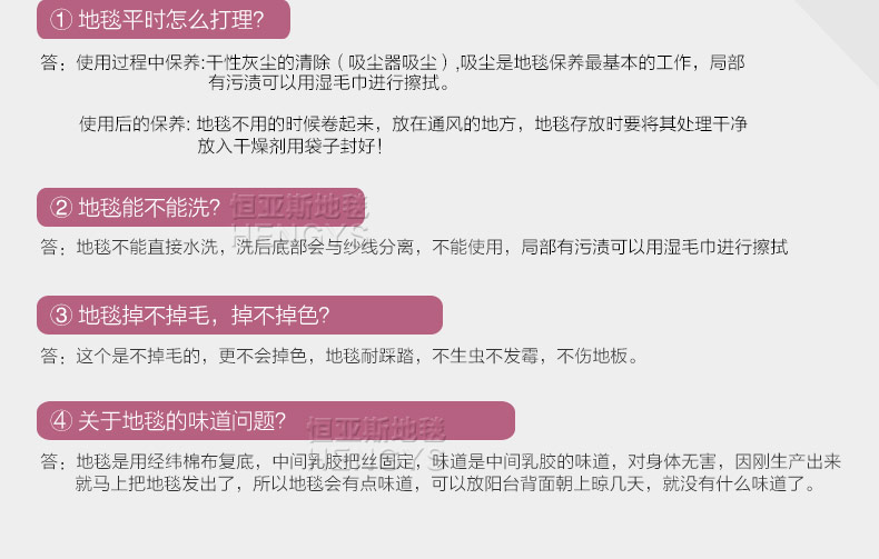 恒亚斯地毯 客厅地毯茶几卧室地毯韩国丝定制满铺床边布艺地毯 深咖啡(加亮丝) 200*300cm