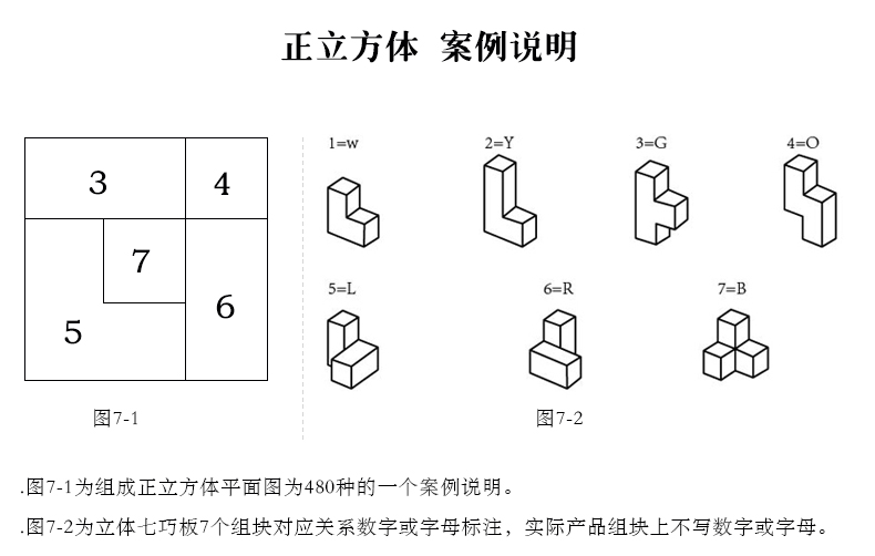 传统七巧板智力拼图玩具索玛立方体soma俄罗斯方块形状积木儿童学生