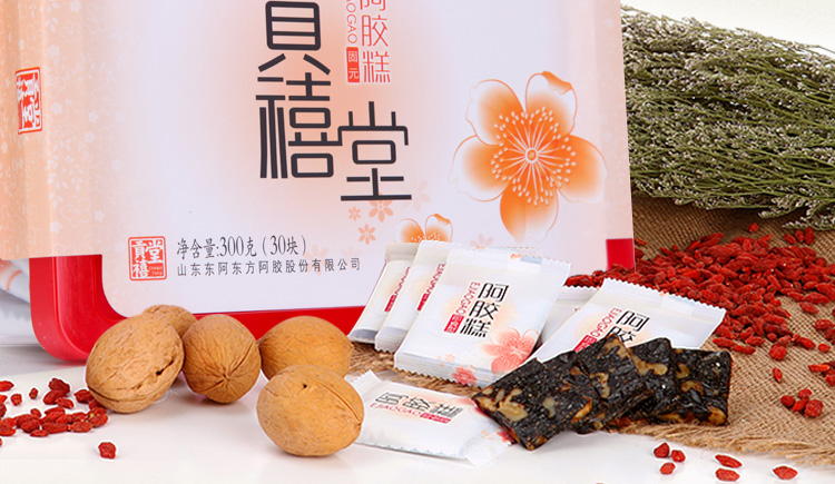 山东东阿贡禧堂古法红枣阿胶糕(固元)300g