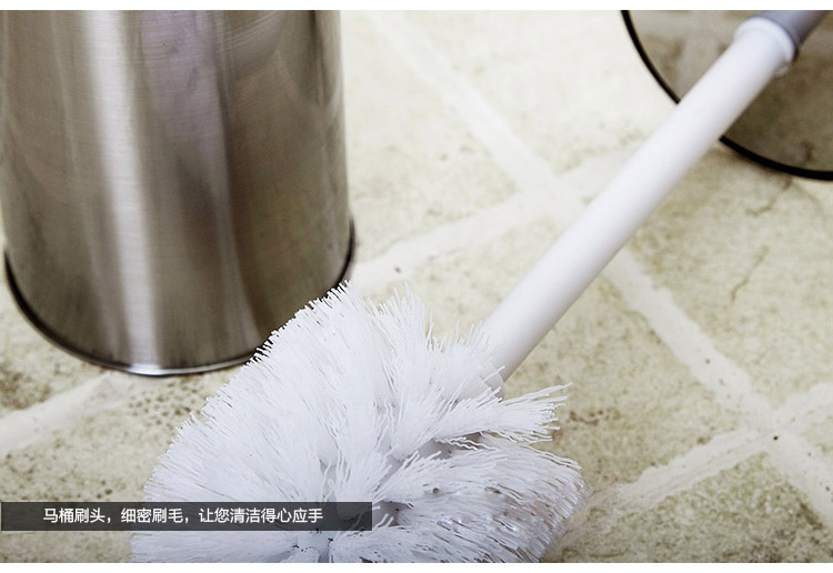 
                                        
                                        欧润哲 马桶刷 不锈钢砂光双排冲孔浴室卫生间清洁厕所刷座 2只套装                