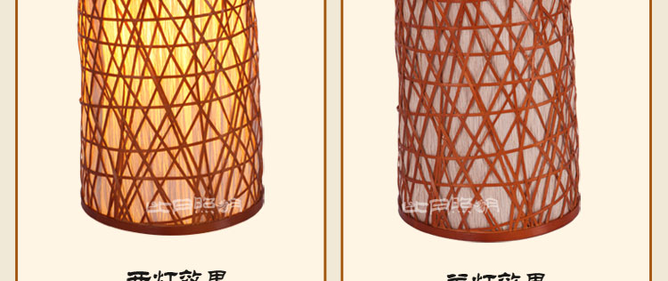 比月台灯卧室餐厅书房现在日式田园木质竹编装饰台灯3276