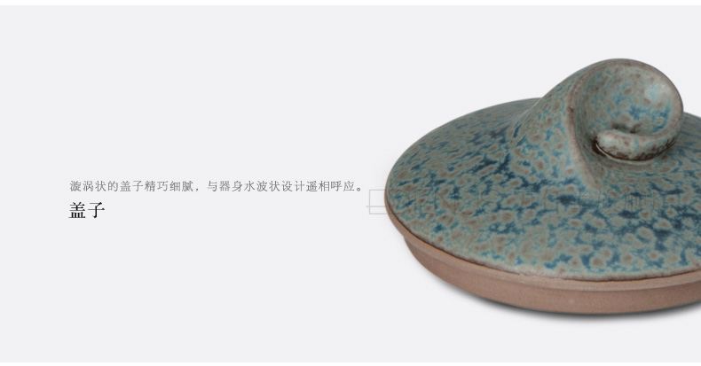 
                                        万仟堂 茶壶 陶瓷储水罐储水缸 茶具配件 餐厅陈设 茶道配件 老岩泥罐 老岩泥罐                