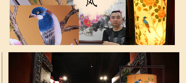 比月现代中式落地灯客厅卧室书房灯具创意布艺立式实木装饰落地灯3103 白色 34