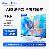 Vidda 海信电视 R55 55英寸 超高清 全面屏电视 智慧屏 1.5G+8G  游戏液晶巨幕电视以旧换新55V1F-R