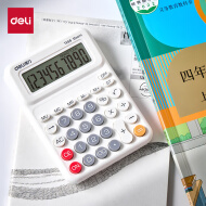 得力人教版四年級同款小學生專用計算器四年級學習數學課本同步計算機多功能辦公財會計算 TE66