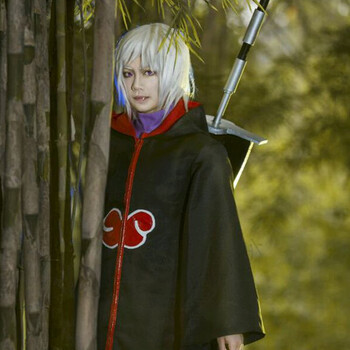 火影忍者晓组织披风宇智波佐助cos衣服cosplay鹰组织红云披风连帽 晓