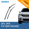 SUMKS Wiper Blades for Opel Cascada 27&25 Fit Push Button Arms 2012 2013 2014 2015 auto paper auto take up reel system for all roland sj sc fj sp300 540 640 740 vj1000