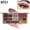 Eyeshadow Pallete Professional 10Colors Make up Palette Matte Shimmer Glitter Pigmented Eye Shadow Powder miss rose cosmetics 180 colors matte glitter eyeshadow palette powder eye makeup professional maquiagem eye shadow make up kit