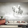 Пользовательские 3D-обои для фото Large Mural Retro White Horse Настенная роспись Дивана Спальня Телевизор Заставка 3D Стерео Стеновые обои для стен пользовательские фото wall paper 3d white horse large mural обои гостиная диванная роспись обои для спальни для спальни контактная бумага