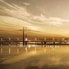 Пользовательские плакаты Фото обои для гостиной диван ТВ фон Современные HD City Night Bridge Большие обои Mural Home Decor для гостиной
