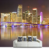 3D Wall Mural Photo Wallpaper Современный городской пейзаж Ночная съемка Яркие огни Обои для рабочего стола Декоративные обои для гостиной для гостиной