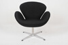 Swan Chair Black(Шерсть-черный) кресло swan chair серая шерсть 71 х 70 х 78 см