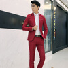 Мужские свадебные костюмы Bridegroom Prom костюмы Мужские куртки Blazers + Брюки Брюки домашние костюмы