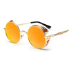 FEIDU мода Steampunk Goggles Sunglasses Women Men Brand Designer ретро Side Visor Sun Round Glasses Women Gafas Oculos De Sol 20 20 brand new women sunglasses men polarized oculos de sol metal frame oval male sun glasses eyewear 4201