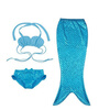 Hirigin 3PCS Girl Kids Mermaid Tail Swimmable Swimwear Swimsuit Girls Bikini 2017 Set Купальный костюм Причудливая одежда для костюмов daddy chen summer kids baby girls bikini swimsuit swimwear children bathing suit swimming bikini set for baby girls beachwear