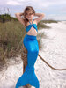 3 шт. Позолота для девочек Mermaid Tail Купальники Купальные костюмы Бикини Купальники Плавательные костюмы Плавающая одежда домашние костюмы