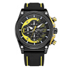 MEGIR Quartz Men Sport Watch Big Dials Silicone Strap Army Military Watches Clock Men Chronograph Wristwatches Relogio Masculino wwoor luxury quartz watch men brand waterproof sport men s watches male ultra thin black stainless steel clock relogio masculino