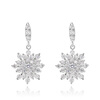 Yoursfs® 18K Белое золото покрыло кристаллические серьги женщин Мода Ear Drop Jewelry