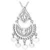индийские драгоценности поднятым часов Gold / Platinum давно ожерелье из страз сердце кулон ожерелье для женских украшений оптом