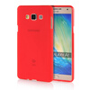 MOONCASE Transparent Soft Flexible Silicone Gel TPU Skin Shell Back ЧЕХОЛ ДЛЯ Samsung Galaxy A7 Red embossed tpu gel shell for ipod touch 5 6 girl in red dress