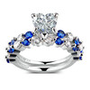 Новая роскошная мода Sliver Color 2 Pieces Ring Set AAA + Love Heart Cubic Zirconia Обручальные кольца для женщин Белое золото покрыто R634