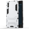 Серебряный Slim Robot Armor Kickstand Ударопрочный жесткий корпус из прочной резины для SONY Xperia XZ