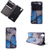 Blue Butterfly Design Кожа PU откидной крышки Кошелек для карты памяти Чехол для Wiko Rainbow Lite карты памяти