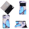 Blue Butterfly Design Кожа PU откидной крышки Кошелек для карты памяти Чехол для Wiko Pulp карты памяти