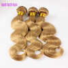 Honey Blonde 27# Color Weave Bundles 3pcs/Lot Body Wave Brazilian Human Virgin Hair 7A Grade Remy Hair Weft Extension Trendy