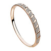 Yoursfs @ розовое золото bangle 18K розовое золото покрыло имитацию ювелирных изделий браслета браслета драгоценного камня для женщин Drop Shipping